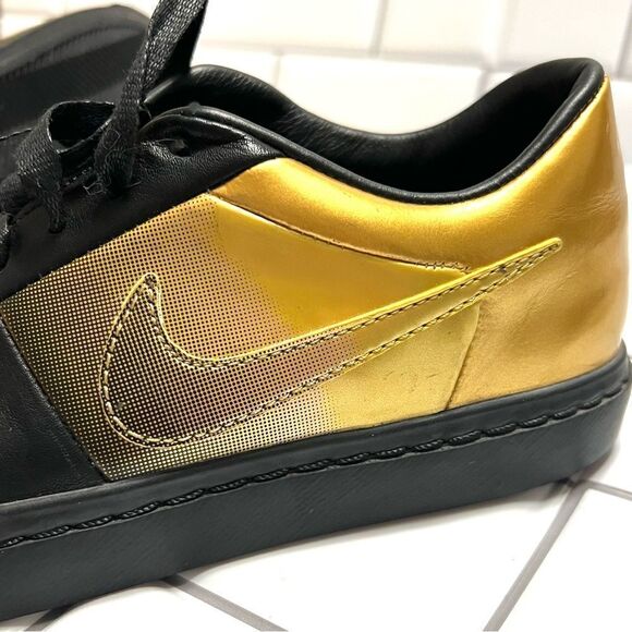 Nike Blazer Low x Pedro Lourenco Black and Gold Low Top Sneakers Leather Size 8 - Picture 14 of 15